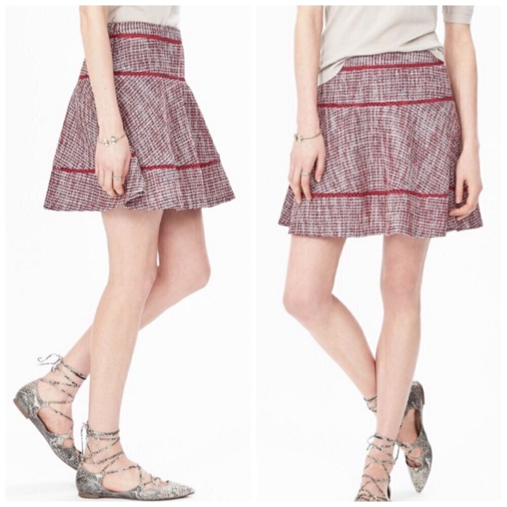 Banana Republic Tweed Mini Skirt, Size 2, New with tag